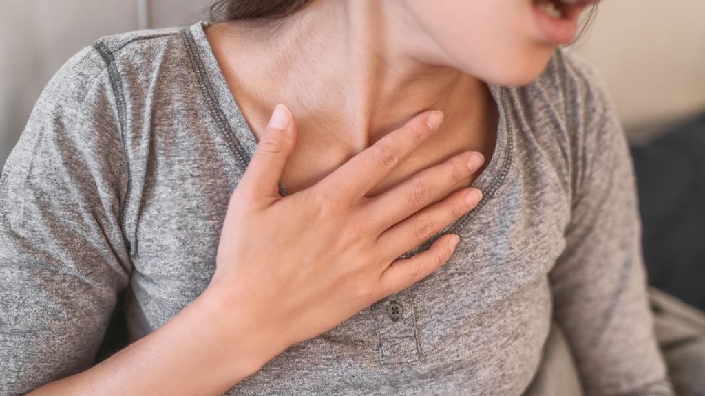 image essoufflement après la pose de stents